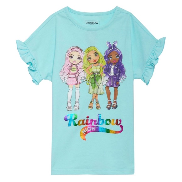 Rainbow High Girl’s 3-Pack Graphic Tee Set - Picture 2 of 4